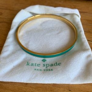Kate Spade Gold and Turquoise Bangle Bracelet